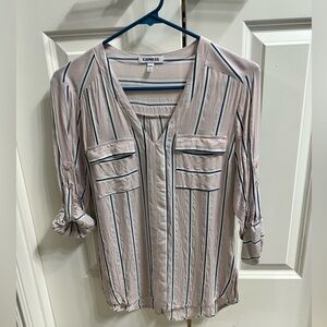 Express brand dress shirt - striped - small